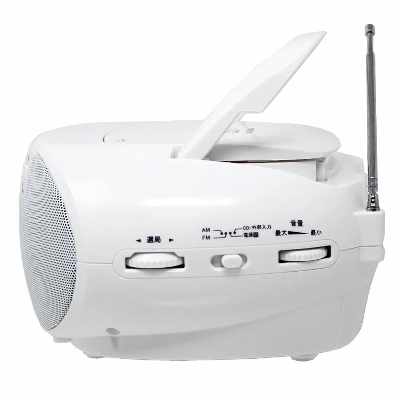 ciel-soraのWINTECH CDラジオ CDプレーヤー ポータブル コンパクト ステレオ ACコンセント 電池式｜アングル3