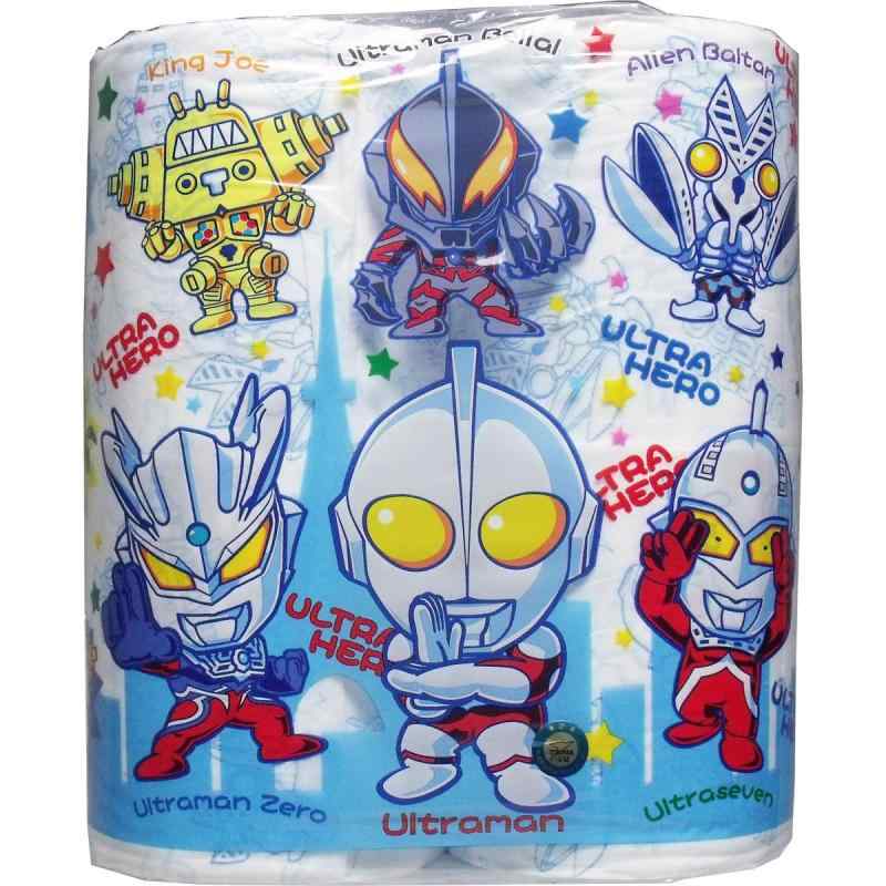 ウルトラヒーロー トイレットペーパー商品サイズ (幅×奥行×高さ) : 幅205mm×奥行105mm×高さ230mm原産国 : 日本内容量 : 30mダブル×4ロール入