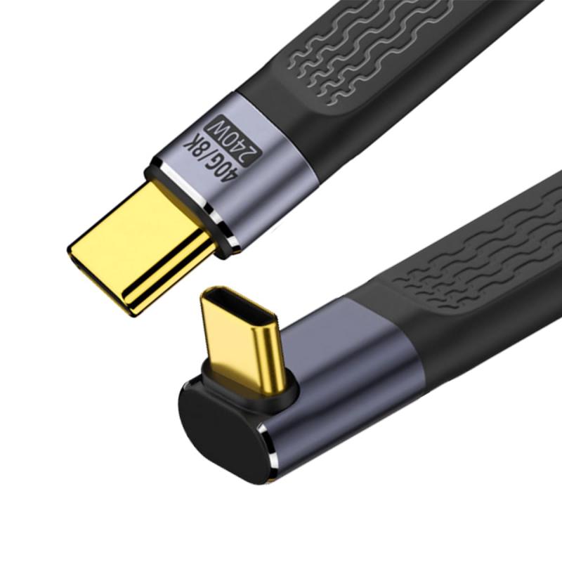 xiwai イエロー 10Gbps USB 3.1 Type C オス - USB3.0 Type A オス フラット スリム FPC データケーブル 13cm ノートパソコン & 電話用