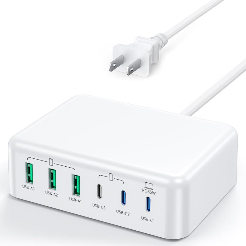 USB CŴ150W 6ݡȽťǥȥåץϥ[3 USB-C+3 USB-A]PD+QC3.0ޥݡȵ®ťơ󡢤б iPhone 12/13/14/15/16/Glaxy S21/S22/S23/S24/Pixel/No