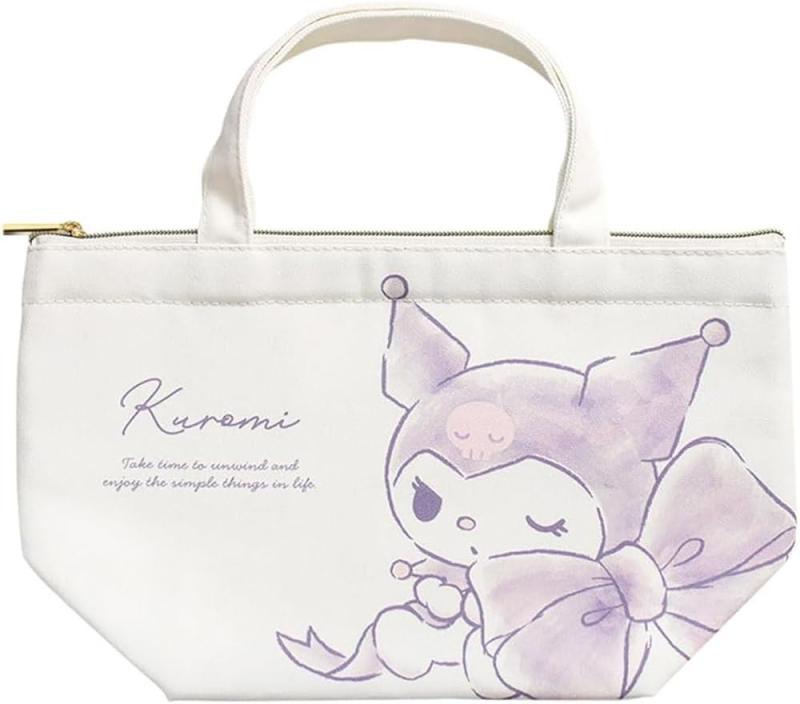 Rakuten - ティーズファクトリー サンリオキャラクターズ 保冷帆布ランチバッグ 水彩ビッグリボン/クロミ SR-5535758KU