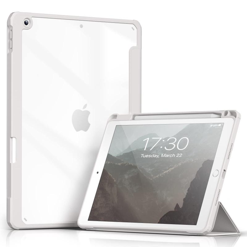 NEC - Aoub iPad 9世代 ケース 10.2 インチ iPad ケース 第9/8 /7世代 2021 2020 2019 透明バックカバー ペン収納