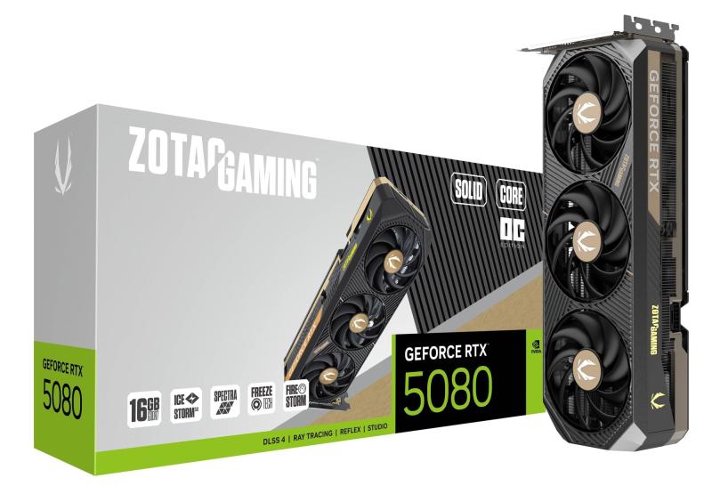 ZOTAC GAMING GeForce RTX 5080 SOLID CORE OC