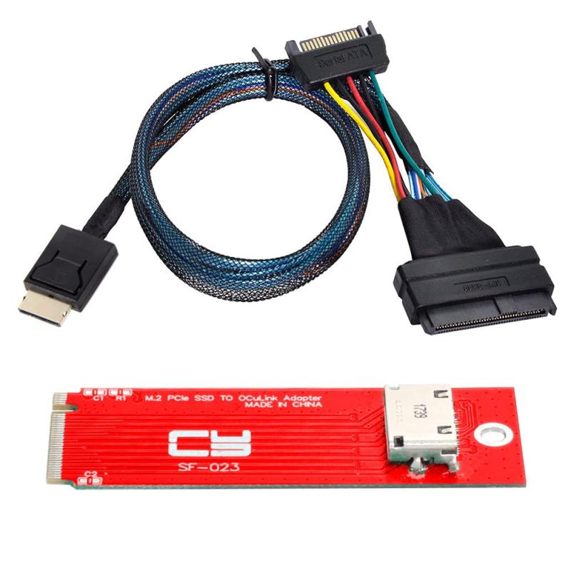 NFHK PCI-E 3.0ケーブルM.2 M.2 M-OCULINK SFF-8612 SFF-8611ホストアダプタ70