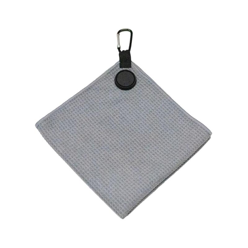 Rakuten - TOMIYO PLUS ゴルフタオル マグネットタオル ブルー グレー チャコール 40cm×40cm