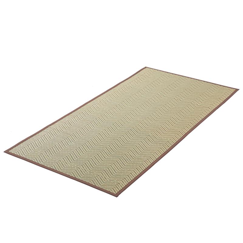 い草 上敷き ござ ラグ カーペット 花ござ 江戸間 滑り止め付き 裏張り 和風 モダン 和室 室内 フローリング 紋織り ブラウン 爽やか 消臭 抗カビ