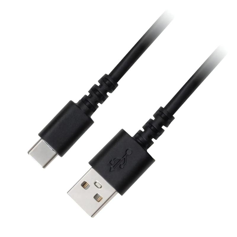 グリーンハウス USBケーブル Type-A to C USB2.0対応 充電ケーブル 転送ケーブル 充電コード スマホ充電 データ転送 android GH-UC ブラック