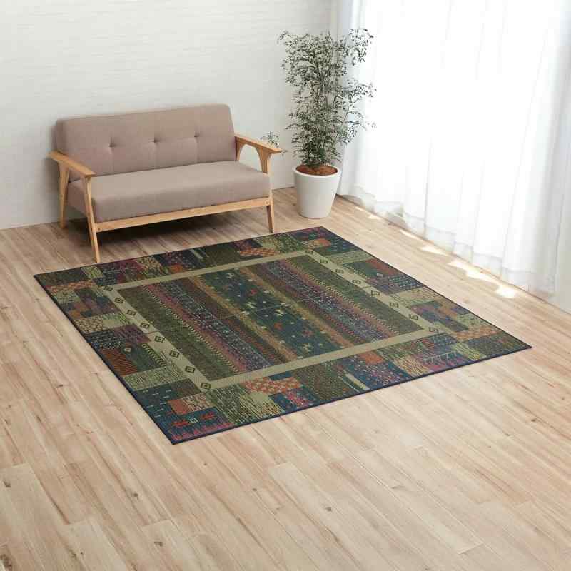 イケヒコ い草 ラグ カーペット NSトロイ