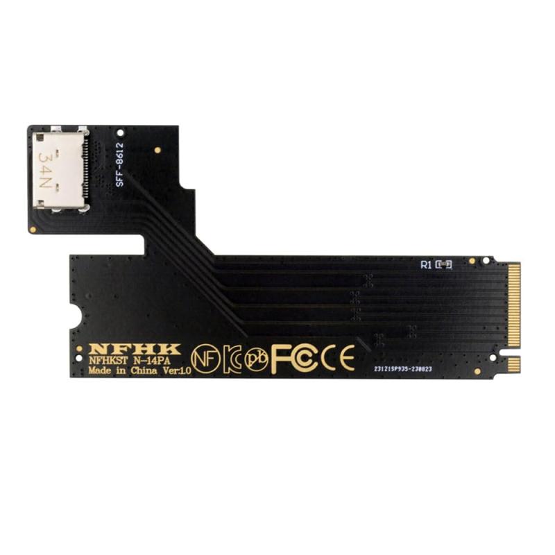 Rakuten - Xiwai PCI-E M.2 M-Key NGFF NVME 4.0 から SFF-8612 SFF-8611 Oculink ホスト アダプター、2022 2023 ThinkBook 14+ & 16+ 14p 16p 外部グラフィック カ