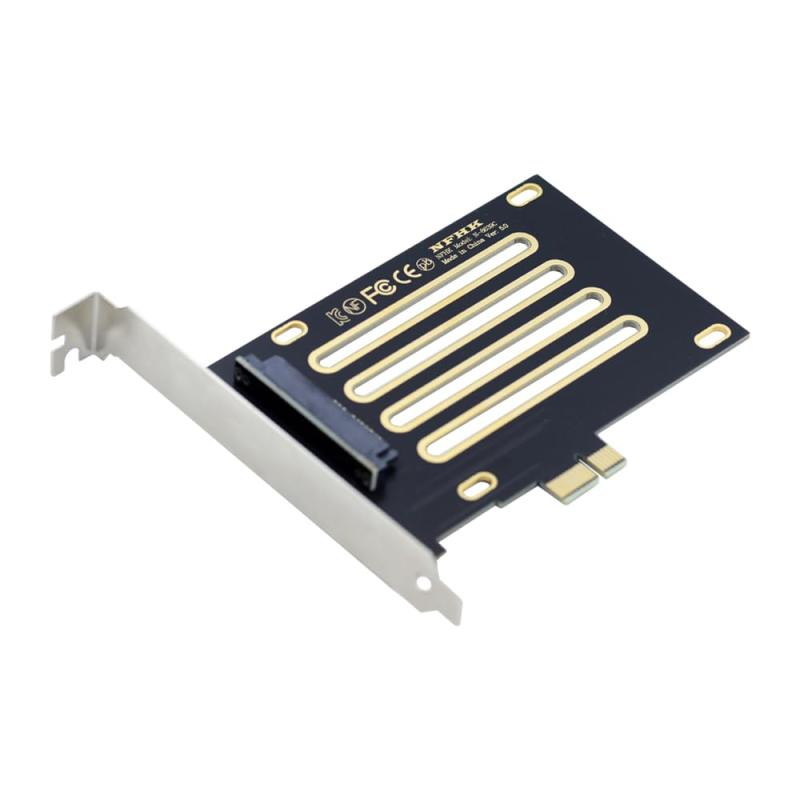 xiwai PCI Express 4.0 X1 レーン to U.2 U.3 キット SFF-8639 マザーボード用ホストアダプター PM1735 NVMe PCIe SSD