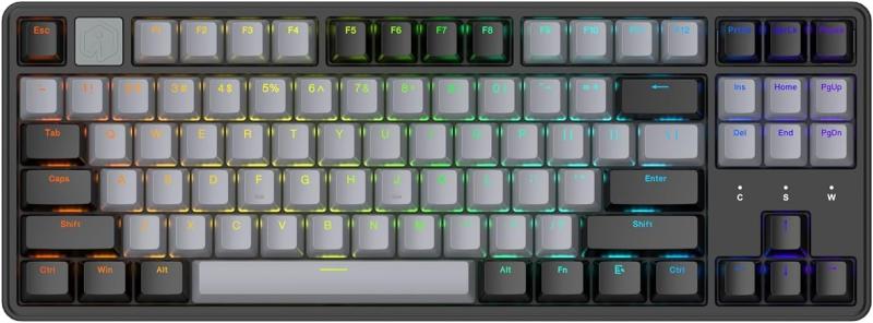 IROK NA87PRO MAG ラピッドトリガー 磁気スイッチ ゲーミングキーボード メカニカル TKL 80% ホットスワップ RGBバックライト ポーリングレート8000Hz キースキャニング4000Hz入力遅延0.3ms デッドゾー