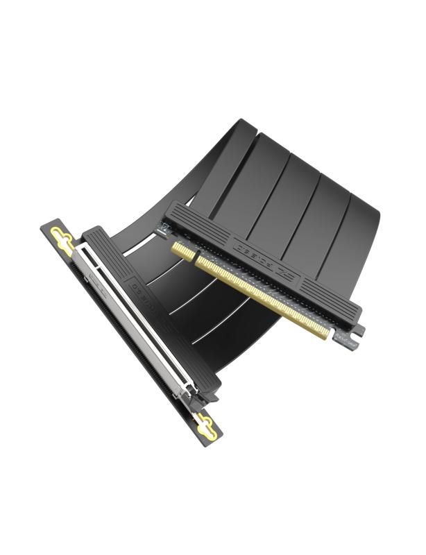 乐天商城 - EZDIY-FAB PCIe 5.0 x16 ライザーケーブル 64GB/s 超高速転送 RTX 50/40・RX 9000/7000 対応 GPU垂直マウントブラケット PCIe 4.0/3.0 下位互換 - ブラック