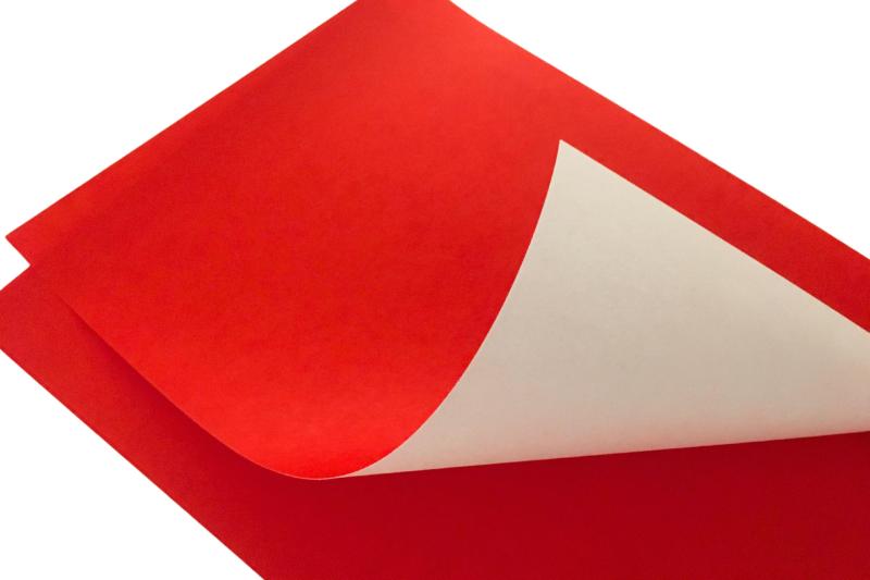 赤奉書紙（赤色） 鮮やかな赤色の奉書紙 お寺での使用や正月飾り・宝紙・袴紙・金封・掛け紙の作成にも..