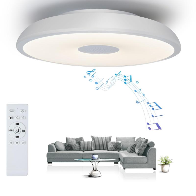 TAIGURAZ LED シーリングライト 基礎版 内蔵のBluetoothスピーカー リモコン付き