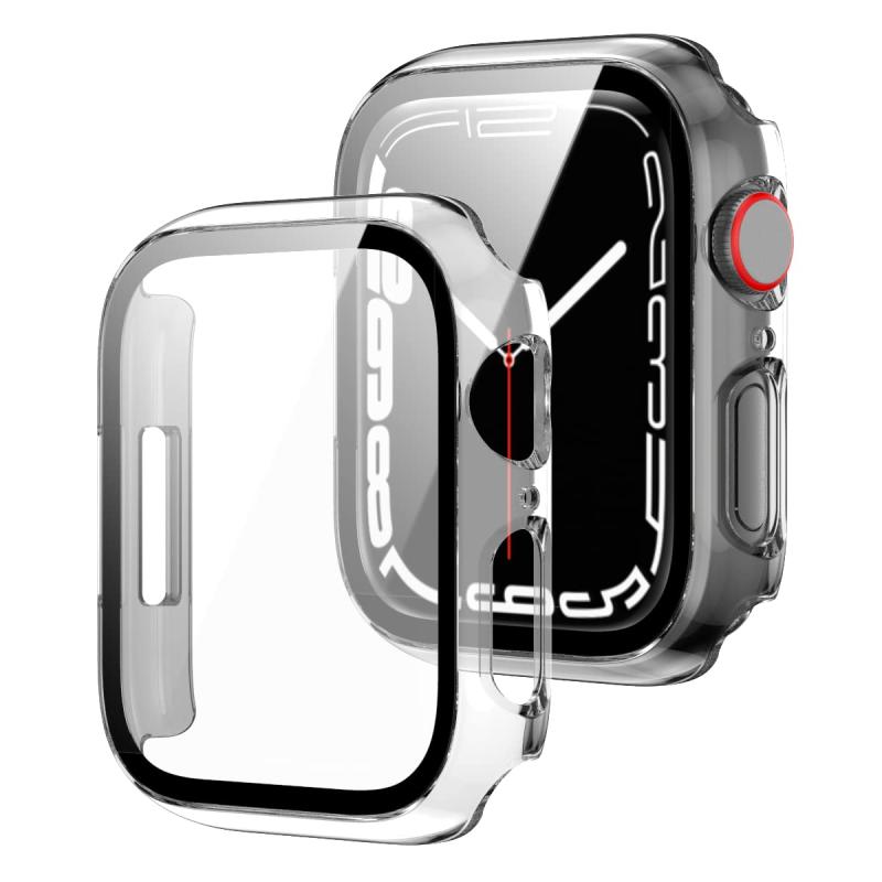���åץ륦���å��ѥ��饹���η������� ���ꥢIPX4 �ե륫�С������� Applewatch SE2/8/7/6/5/4/SE 40mm�б� �������饹 ������ ���η� �վ������ݸ� for Apple Watch 40mm�ʴʰ�������