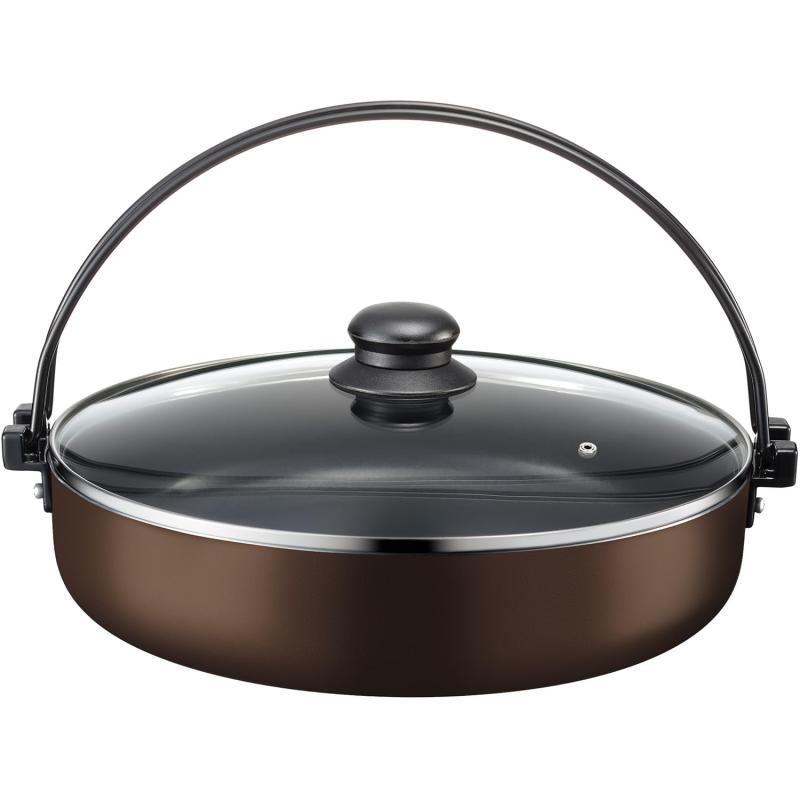 Sukiyaki Pots - 和平フレイズ すきやき鍋 28cm IH対応 ガス PFOAフリー ふっ素樹脂加工 なごみ丈膳 RB-3204