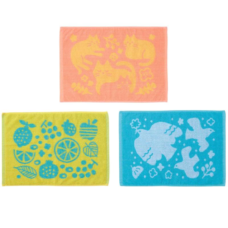 トップ産業(Top-sangyo) 洗い替え便利な 洗濯しやすい タオルバスマット 3柄組