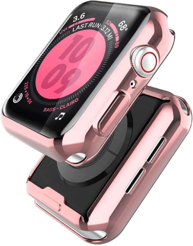 Smilelane (2) бApple Watch Series 6 SE/Series 5 / Series 4 44mm ѥ, TPU ݸбåץ륦å꡼ 6/SE/5/4 ѥ 44mm (1 ԥ +