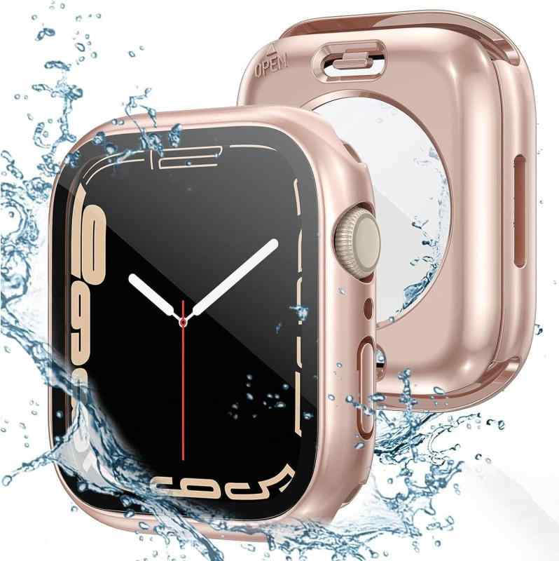 Rakuten - 【360°防水ケース】AIYYXX アップルウォッチ カバー Series 9/8/7 45mm 水泳・スポーツ専用 防水ケース Apple Watch カバー 360°全面防水・【3 in 1防水設計】キズ防止 軽量耐衝撃 装着簡単 日本旭硝子