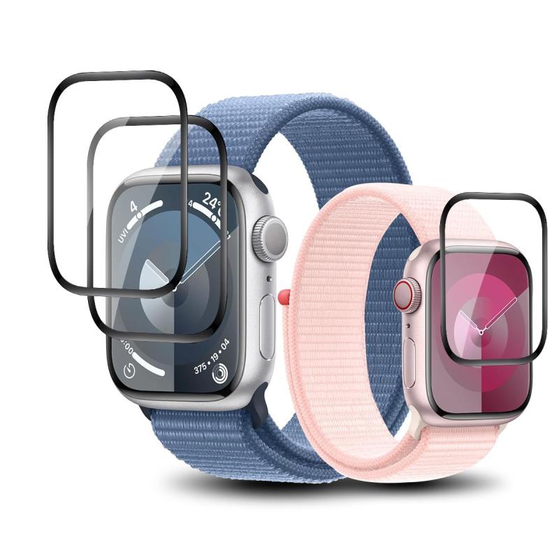 3祻åȡб Apple Watch series 9 / 8 / 7 41mm ե Apple Watch 7 / 8 / 9  ޡȥå ݸե С  ǽ 餫 PMMAǺ ú 3D