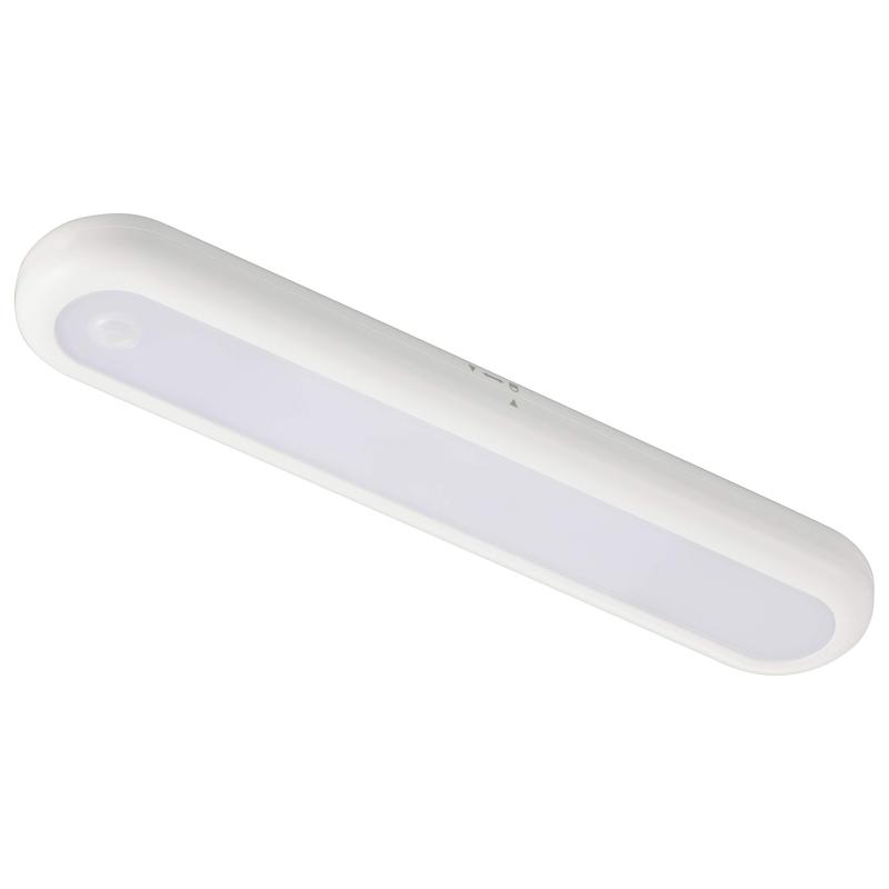 オーム電機 LEDライト プッシュ/センサー 電池式 NIT-BLA