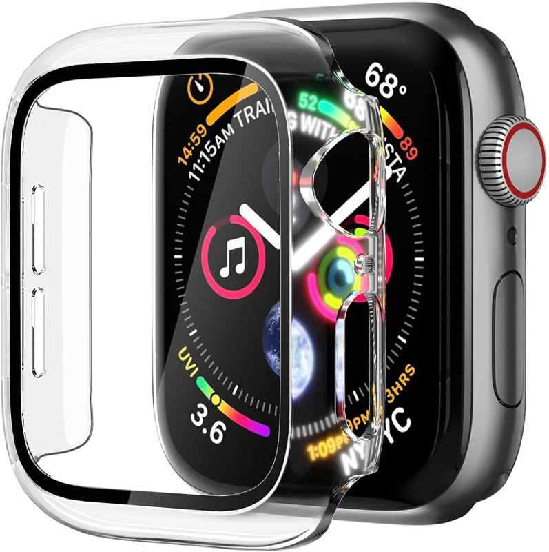 ILYAML Apple Watch Series 10 46mm 用 ケース 一体型 アップルウォッチ ケース 傷防止 耐衝撃 超軽量 PC素材 全面保護 シリーズ10本体を保護するサイズとしてはぴったりでした クリア