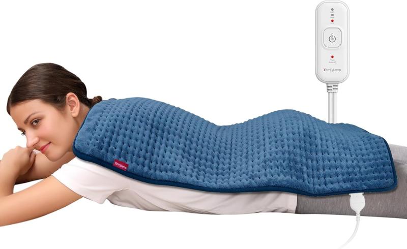 Comfytemp 電気肩パッド 肩 あたため 電気ホットマット 9段階温度調整 11段階タイマー機能付き 電気マット 一人用 ホットカーペット 省エネ 防寒対策 洗濯可能 過熱防止 防臭 ダニ退治 高級フ(2)