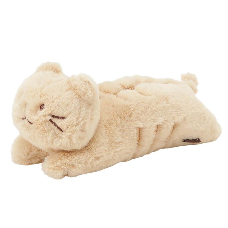 樂天商城 - ぬいぐるみペンケース 可愛い 猫 ギフト 猫好きプレゼント 猫好きさんにはたまらない ふわふわ 猫の日 キャラクター ふくふくにゃんこ ハピンズ 子供 小学生 中学生 高校生 大学生 男の子