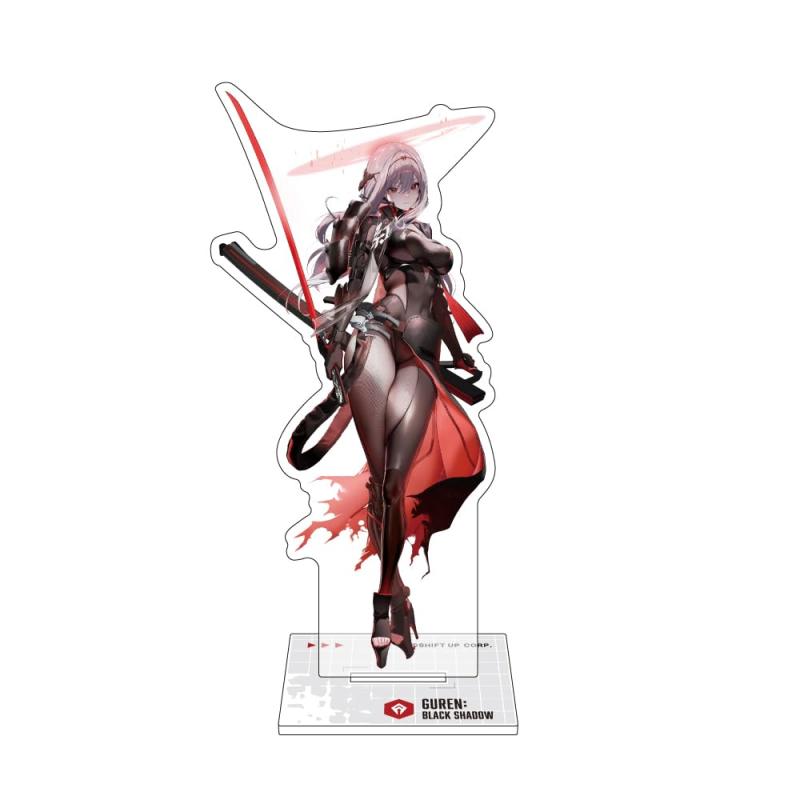 乐天商城 - アルジャーノンプロダクト NIKKE アクリルスタンド 紅蓮：ブラックシャドウ 約W46～78×H130mm以内 アクリル製