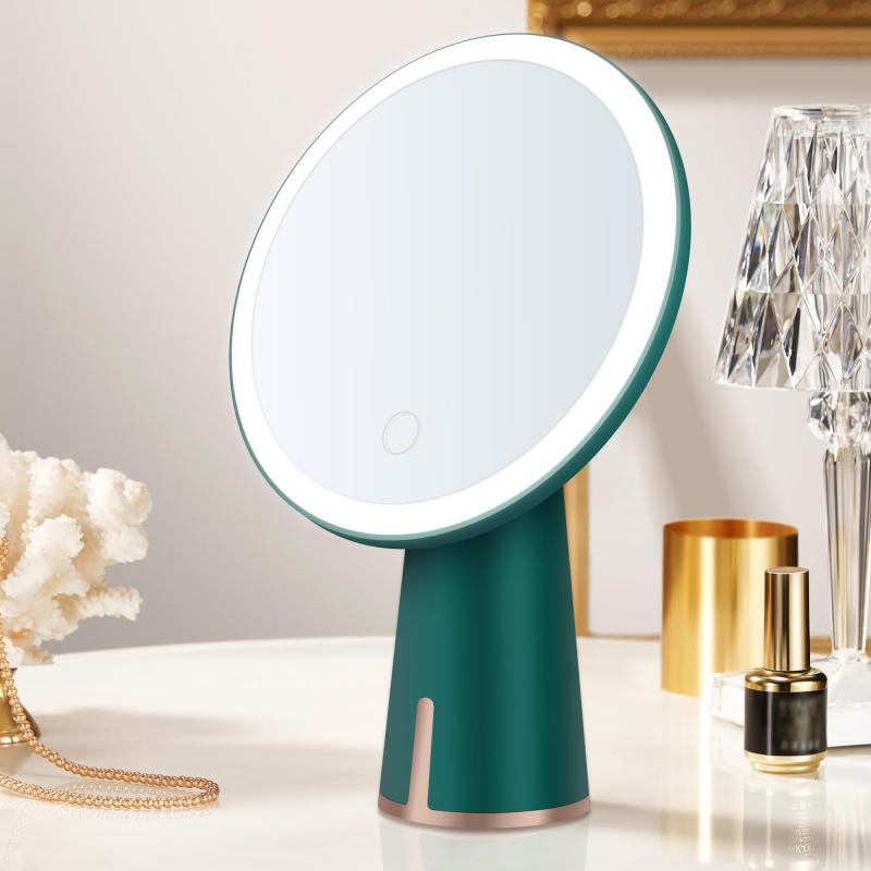 Browgrow 鏡 化粧鏡 ライト付き 女優ミラー 卓上鏡