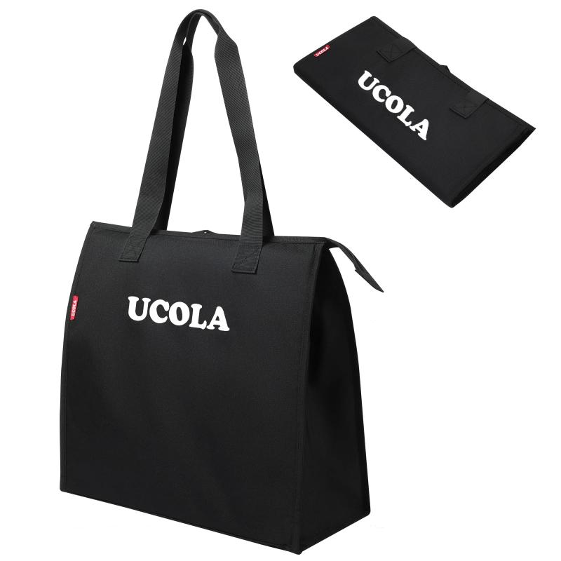 Rakuten - [UCOLA] 保冷バッグ エコバッグ 自立式&キャリーオン 折りたたみ クーラーバッグ マチ広い 買い物バッグ 買い出し アウトドア キャンプ ピクニック