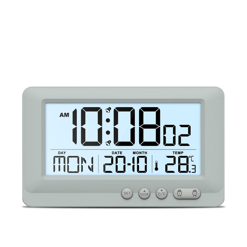 AMIR 目覚まし時計 電池式 オレンジ(3)