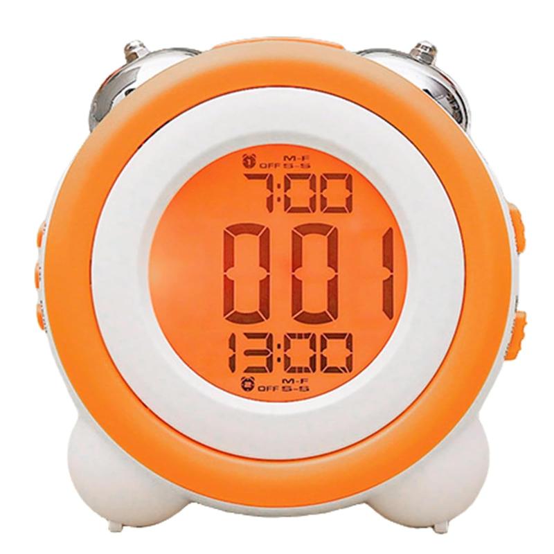 目覚まし時計 大音量 デジタル ベル ダブルアラーム スヌーズ 機能 LED バックライト アラーム 2つ LCD デジタル ディスプレー 電池式 卓上 置き時計 多機能スヌーズボタン/デュアルアラーム/