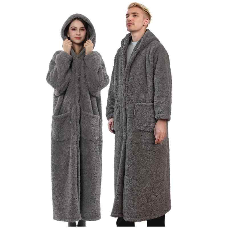 [Lazy Sky] 着る毛布 レディース 着る毛布 メンズ 男女兼用 のあたたかクリンプシープボア フード付き ..