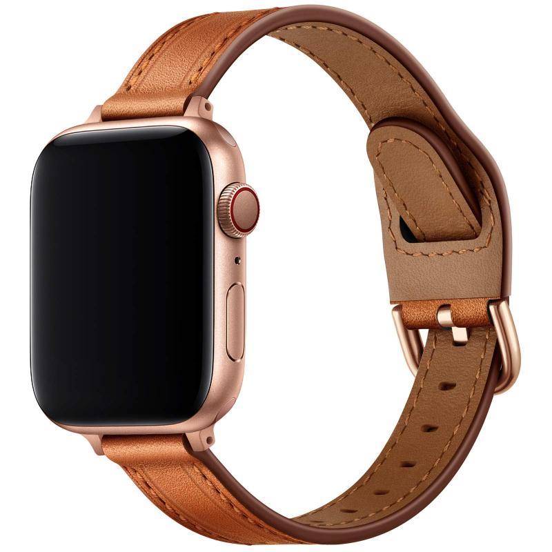 iWatch バンド,おしゃれ星空スタイル，本革 交換バンド 高級 レザー、交換ストラップです コンパチブル アップルウォッチ バンド Apple Watch SE， iWatch Series 6/5/4/3/2/1 (42mm/44mm, ブラウン)