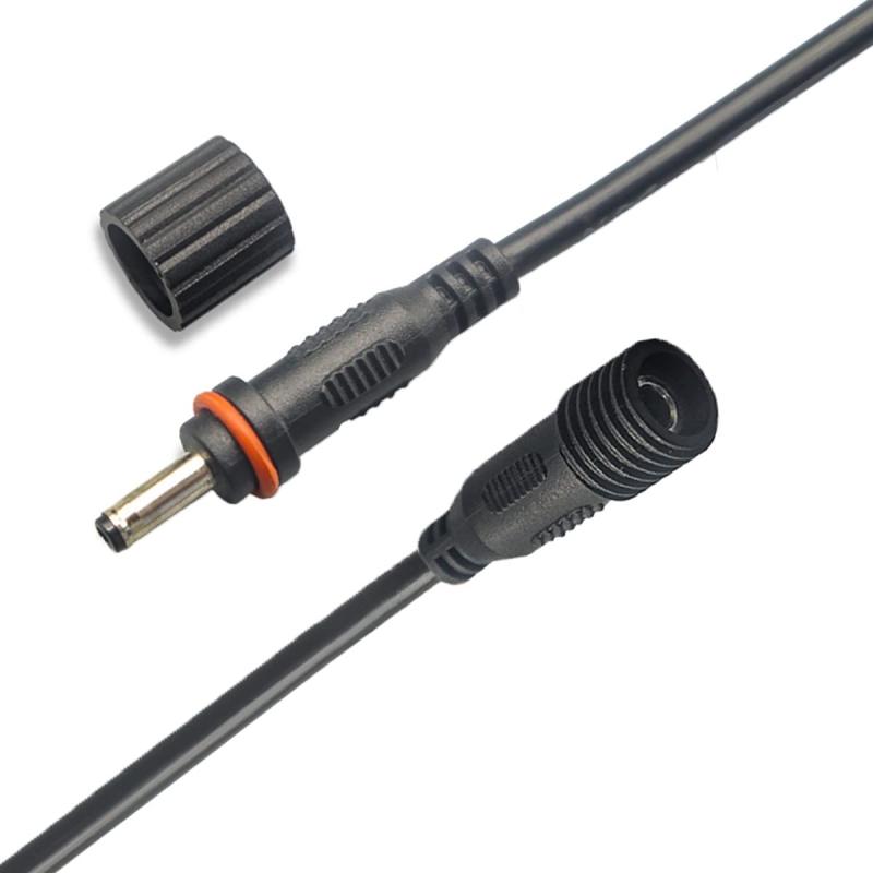 乐天商城 - Liwinting 防水DC延長コード ソーラーライト 3メートル 延長コード 内径1.35mm外径3.5mm 2pcs 黒