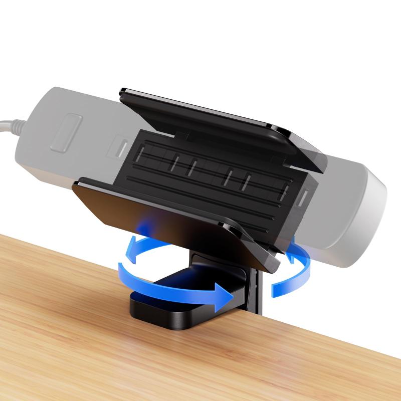 Rakuten - ロボロビン 電源タップ用 固定ホルダー クランプ式 デスク取付 360回転