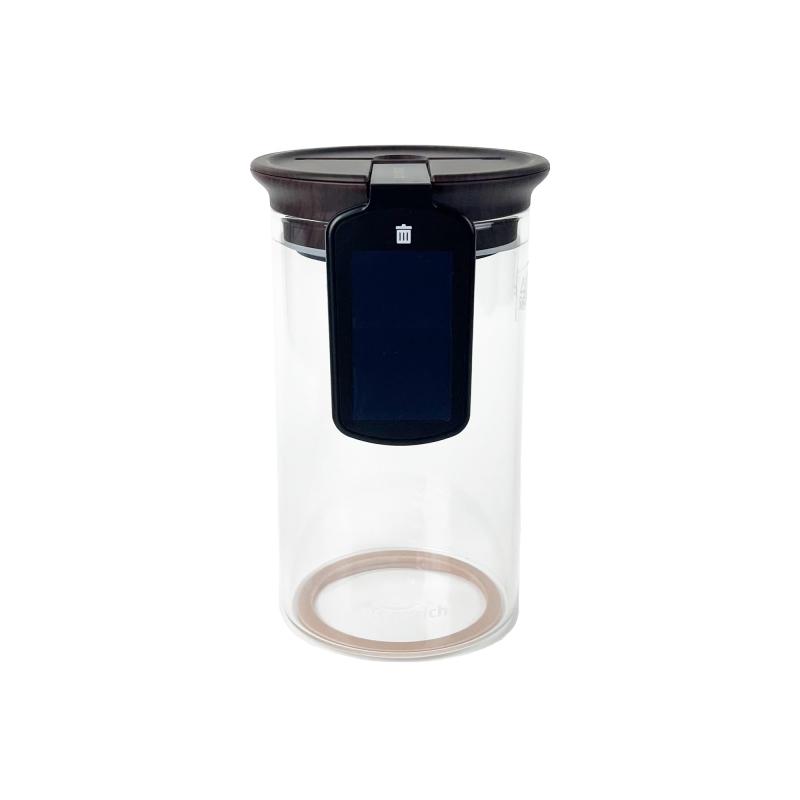 乐天商城 - オーシャンリッチ 電子メモパッド搭載 キャニスター 密閉 保存容器 oceanrich JM3 850ml コーヒー豆保存 ガラス容器 UQ-ORJM