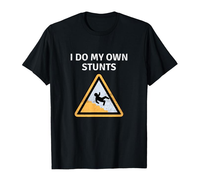 乐天商城 - 私は自分のスタントをします面白い骨折の回復はすぐに元気になります Tシャツ