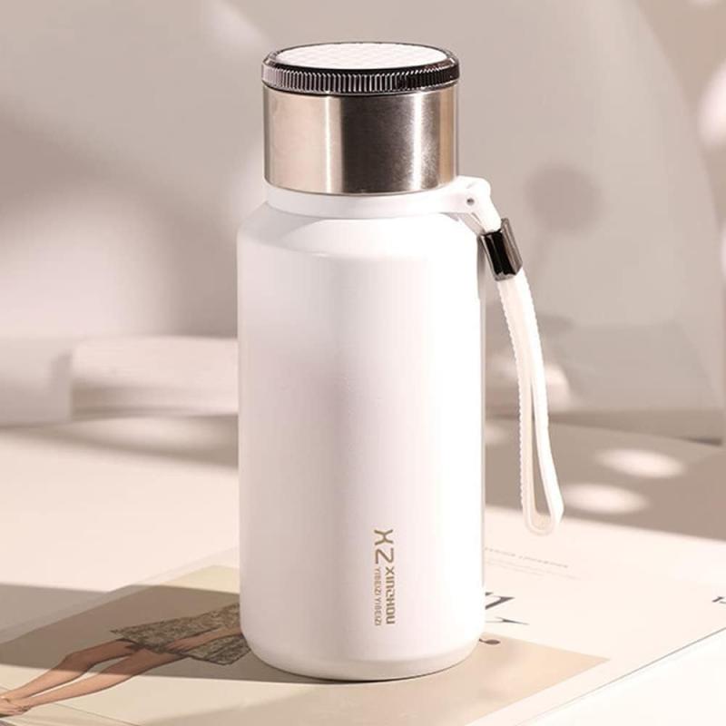 Rakuten - 水筒 茶水分離 600ml-1リットル マグカップ フィルター付きカップ蓋