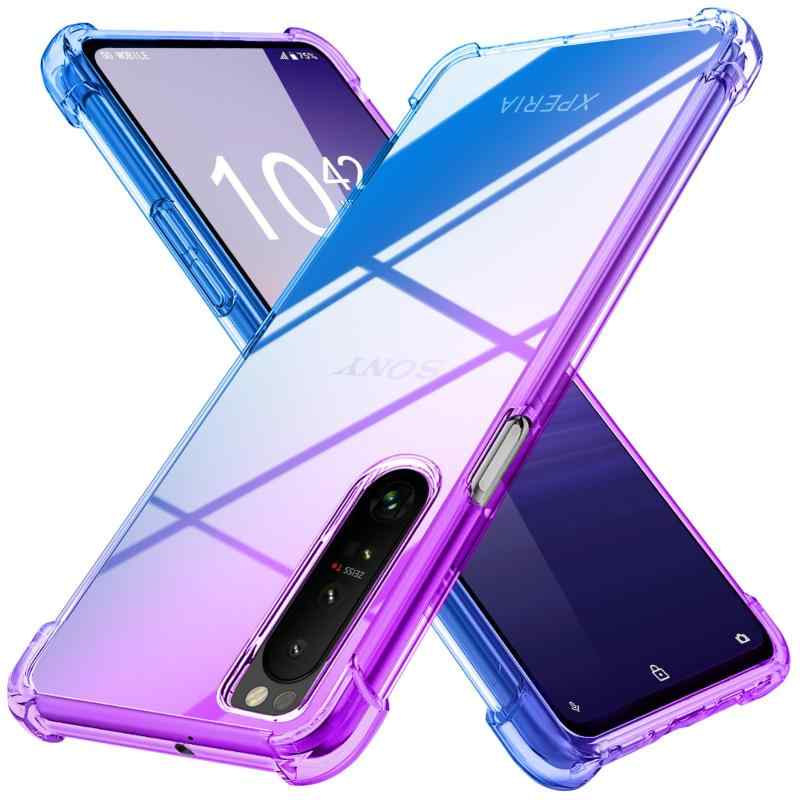 Xperia 1 III 用 ケース クリア 薄型 グラデーション色 ケース SO-51B SOG03 用 軽量 tpu…