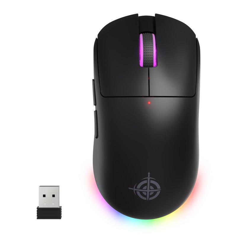 ATTACK SHARK G6ゲーミングマウス 超軽量 三つの接続モード ワイヤレス/Bluetooth/USB PAWW3311センサー 24000DPI調節可能 最大加速度35G 五つのボタン Huanyuマイクロスイッチ 使用寿命1000万回に達す