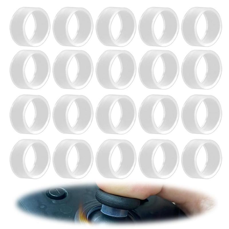 BIUTEFOR スティック保護リング シリコンリング ゲームパッド・ジョイスティックの保護 削れ防止 摩耗減少 白い粉対策 PS5 PS4 Switchプロコン 各種コントローラー適用 (20個セット)