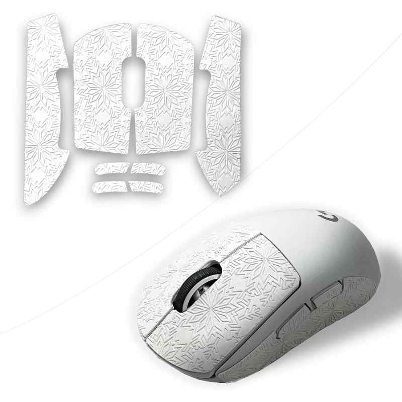 G Pro Wireless GPW 雪花紋マウスグリップテープ 滑り止めグリップテープ カット済 ゲーミングマウス 用 薄型，スーパー吸水力