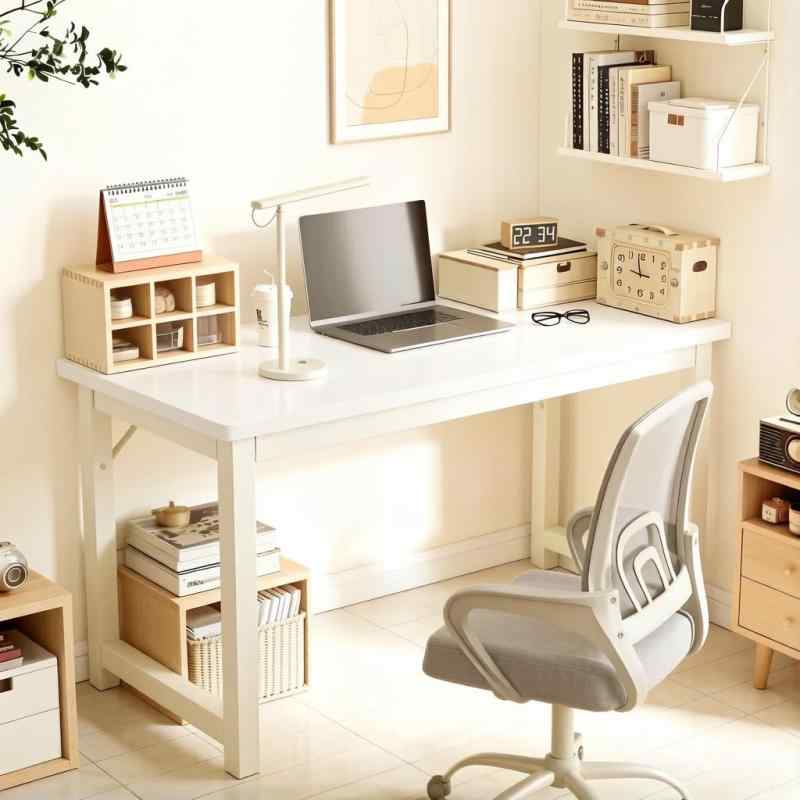 BURAYIENTA デスク パソコンデスク 組立簡単 シンプル ワークデスク 幅80/100cm×奥行50cm PC作業台 PC机 在宅勤務 リモートワーク用 おしゃれ ciel-sora-10158513 ciel-sora サンプル画像3