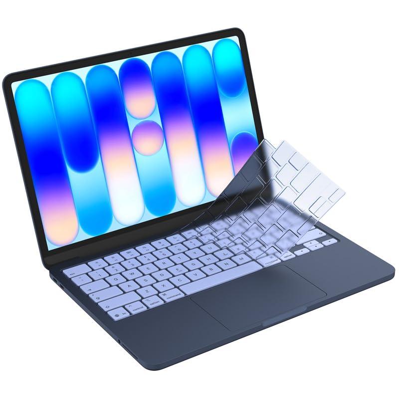 プレミアムキーボードカバープロテクター 超薄型キーボードスキン M2 M3 M4 MacBook Air 15インチ・13.6インチ、2024 2023 2022 2021 MacBook Pro 14インチ・16インチ M4 M3 M2 M1 チップ