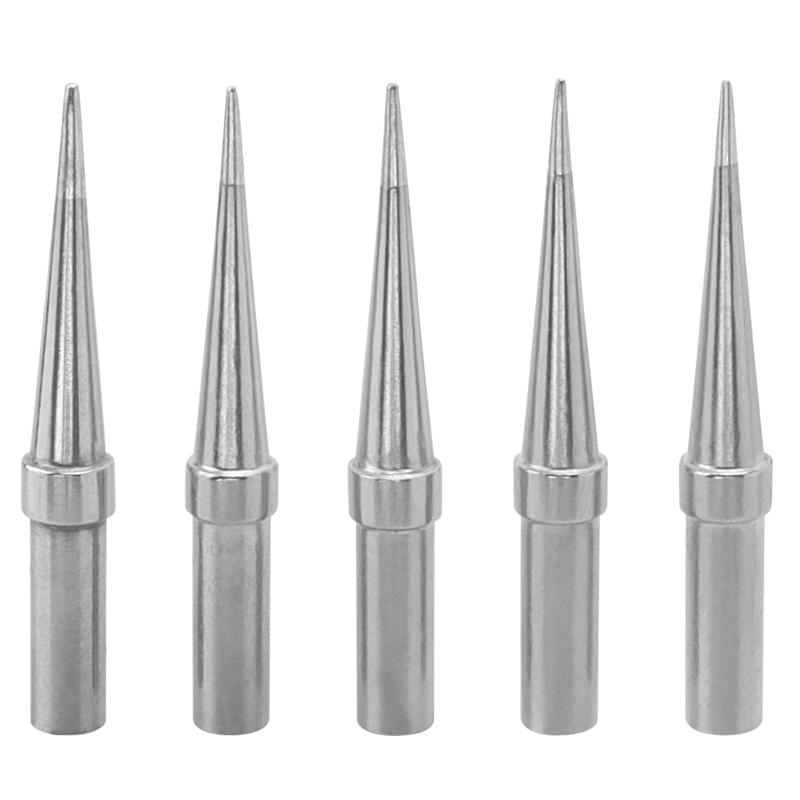 樂天商城 - Bestgle 900M用こて先キット 5本入りこて先 無鉛 はんだヒント ETO コテ先 無酸素銅 はんだごてチップ 汎用性ハンダゴテパーツ交換こて先0.8mm先端径