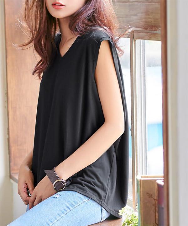 [神戸レタス] ノースリーブ カットソー Tシャツ レディース タンクトップ 夏 トッ...