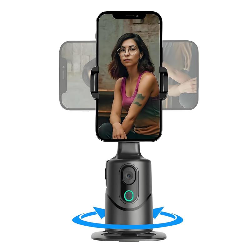 Houdsuem スマホジンバル 自動追尾 360°自動回転 ジンバル iphone対応 三脚 高性能撮影 スマートAI追跡システム 拡張互換性 携帯性 長時間バッテリー 美容旅行 ビデオブログ ビデオ通話 自動追跡