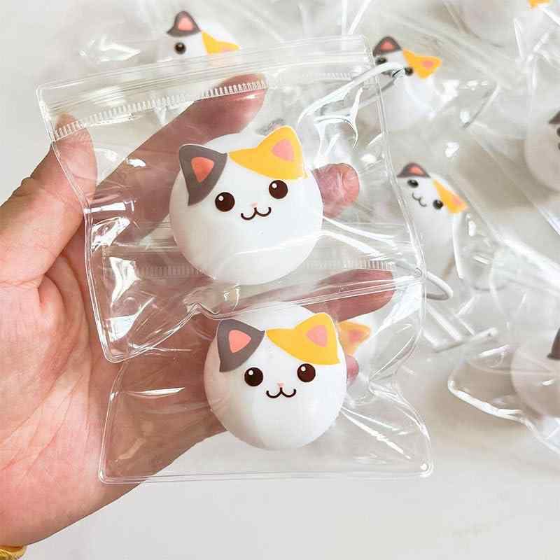 Rich Peach スクイーズ みけねこぷりんと だいふく ミニ 本体約4cm パッケージ約10×8×2cm TPR ぷにぷに もちもち 握る おもちゃ ストレス解消グッズ かわいい プレゼント 子供 大人兼用 ciel-sora-10187767 ciel-sora サンプル画像3